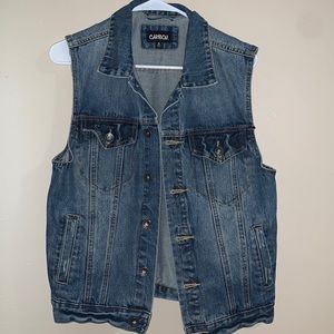 Men’s Denim Vest, Size Small